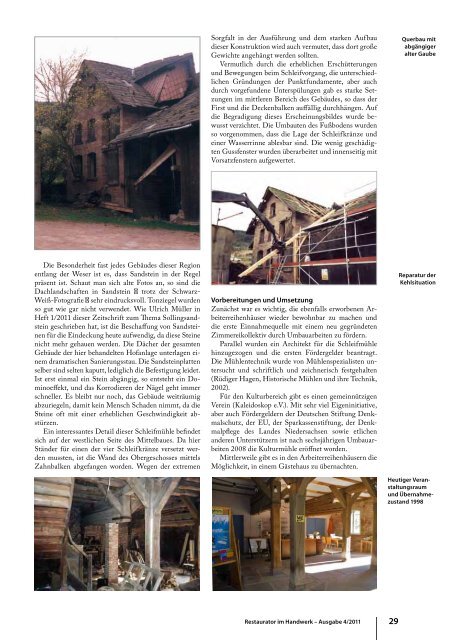 Restaurator im Handwerk – Ausgabe 4/2011 - Kramp & Kramp