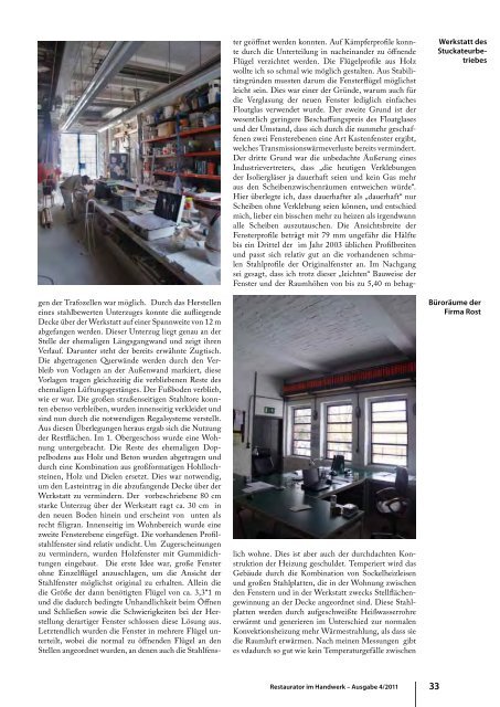 Restaurator im Handwerk – Ausgabe 4/2011 - Kramp & Kramp