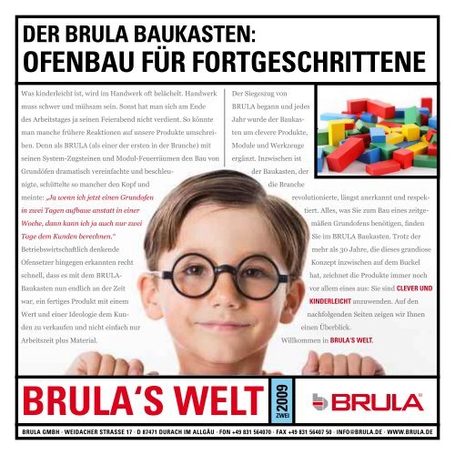 DER BRULA BAUkASTEN: OFENBAU FüR ... - BRULA GmbH