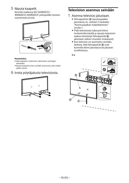 Sony KD-55X8509C - KD-55X8509C Istruzioni per l'uso Svedese