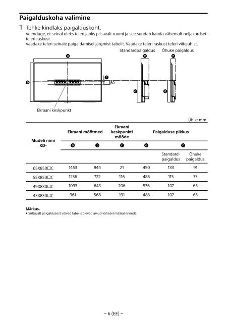 Sony KD-55X8509C - KD-55X8509C Istruzioni per l'uso Svedese