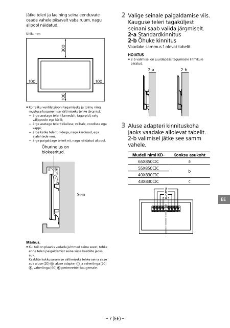 Sony KD-55X8509C - KD-55X8509C Istruzioni per l'uso Svedese