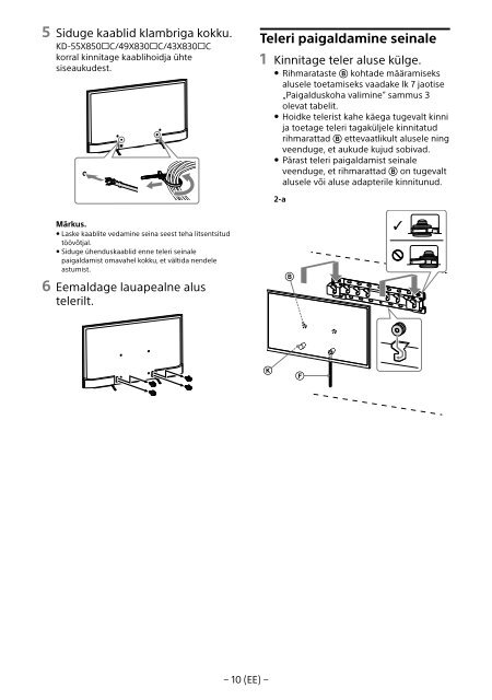 Sony KD-55X8509C - KD-55X8509C Istruzioni per l'uso Svedese