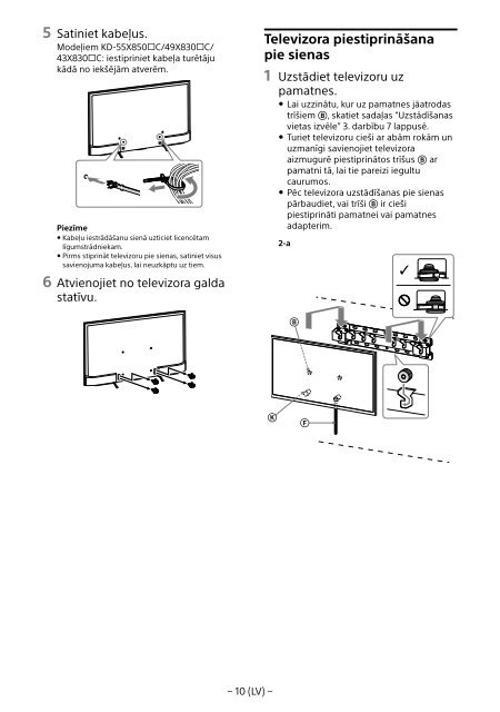 Sony KD-55X8509C - KD-55X8509C Istruzioni per l'uso Svedese