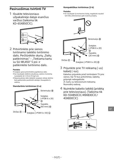 Sony KD-55X8509C - KD-55X8509C Istruzioni per l'uso Svedese