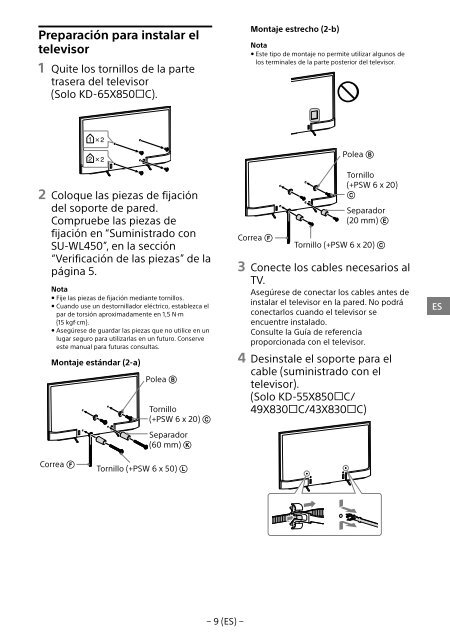 Sony KD-55X8509C - KD-55X8509C Istruzioni per l'uso