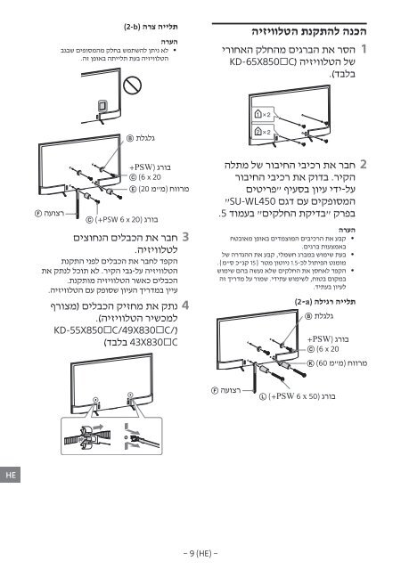 Sony KD-55X8509C - KD-55X8509C Istruzioni per l'uso