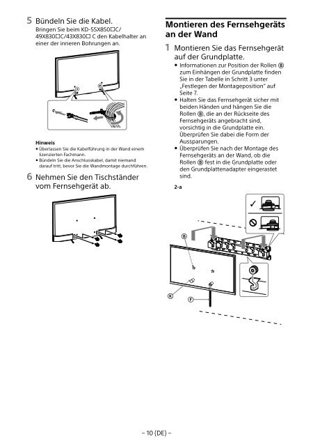 Sony KD-55X8509C - KD-55X8509C Istruzioni per l'uso