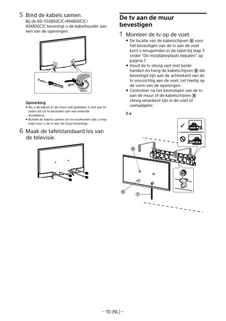 Sony KD-55X8509C - KD-55X8509C Istruzioni per l'uso