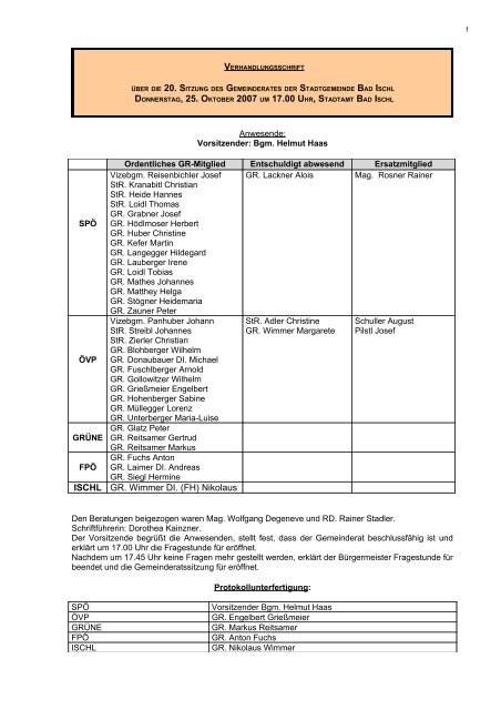 (359 KB) - .PDF - Stadtgemeinde Bad Ischl - Land Oberösterreich