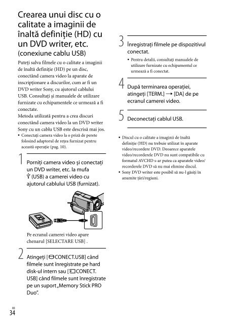 Sony HDR-XR520E - HDR-XR520E Consignes d&rsquo;utilisation Danois