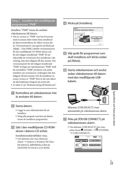 Sony HDR-XR520E - HDR-XR520E Consignes d&rsquo;utilisation Danois