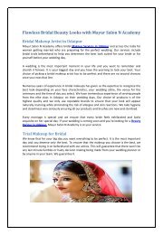 Flawless Bridal Beauty Looks with Mayur Salon N Academy