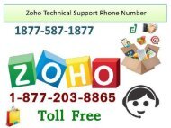 Zoho technical Support Number