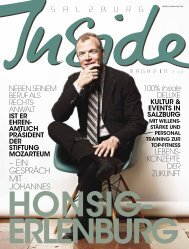 – EIN GEspräch mIt JOHANNES - Salzburg Inside - Das Magazin