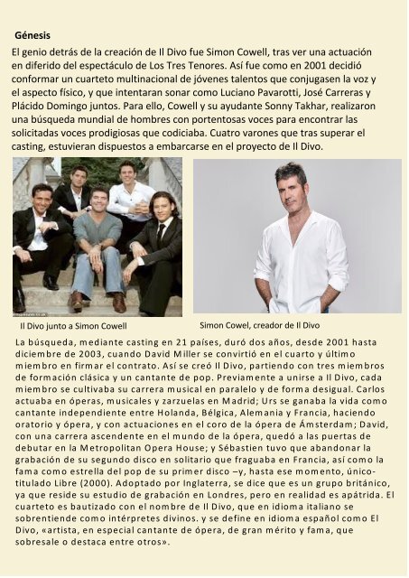 Magazine Il Divo Uruguay N.1 año 2018