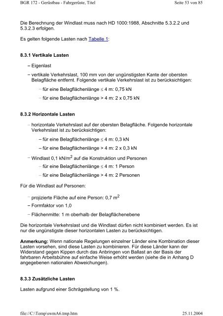 Fahrgerüste - GSB Gerüstbau GmbH