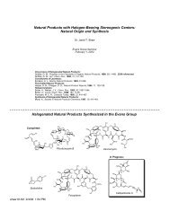 Natural Products with Halogen-Bearing Stereogenic Centers ...