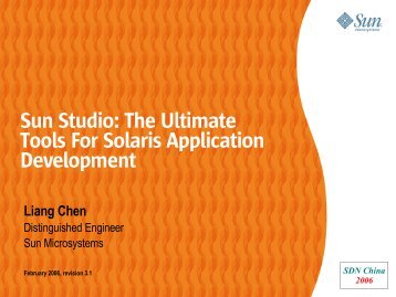 Sun Studio: The Ultimate Tools For Solaris Application Development