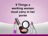 9 Things a working women must carry in her purse dailypunch.pk