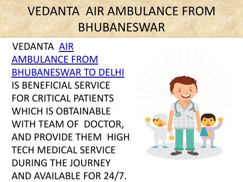 Get Any Time Vedanta Air Ambulance from Chennai to Delhi 