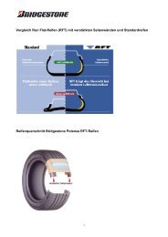Vergleich Run Flat-Reifen (RFT) mit verstärkten ... - Bridgestone