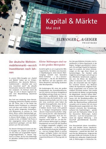 Kapital und Märkte: Ausgabe Mai 2018