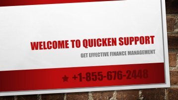 Welcome to Quicken Support