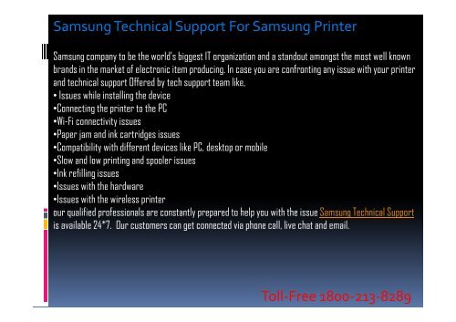 +1 800-213-8289 Samsung Printer Technical Support For Samsung Printer