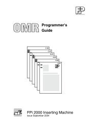 FPi 2000 OMR-Leitfaden für Programmierer - Fp-ims