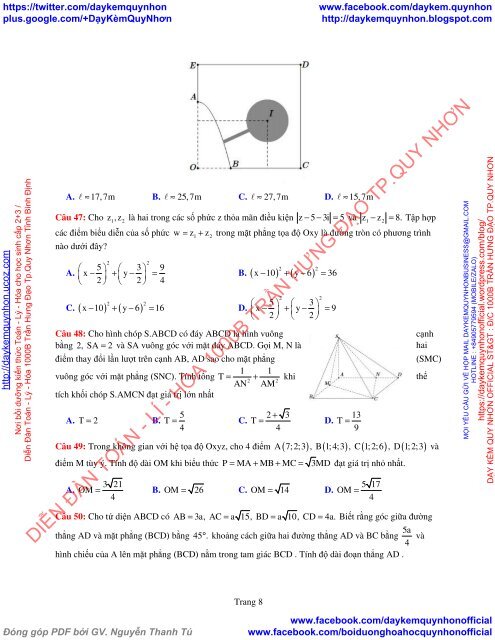 Bộ đề thi thử THPT QG 2018 Các môn TOÁN - LÍ - HÓA Các trường THPT Cả nước CÓ HƯỚNG DẪN GIẢI (Lần 27) [DC22052018]