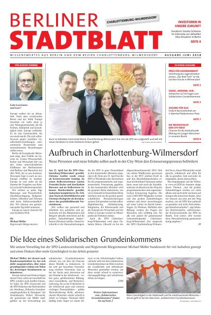 Berliner Stadtblatt Charlottenburg-Wilmersdorf Ausgabe Mai 2018
