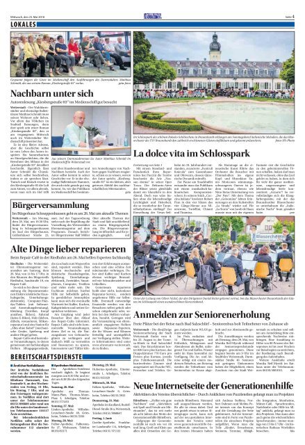 Wochen-Kurier 21/2017 - Lokalzeitung für Weiterstadt und Büttelborn