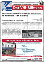 Ihre Apotheke mitten im Dorf - VfB Kirchhellen