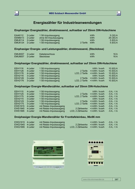 Energiezähler für Industrieanwendungen