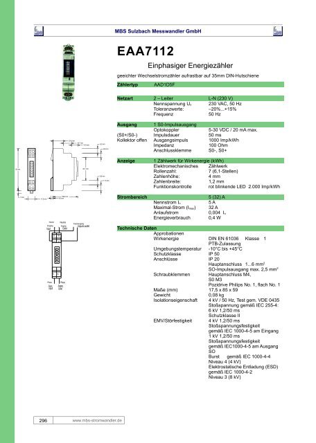 Energiezähler für Industrieanwendungen