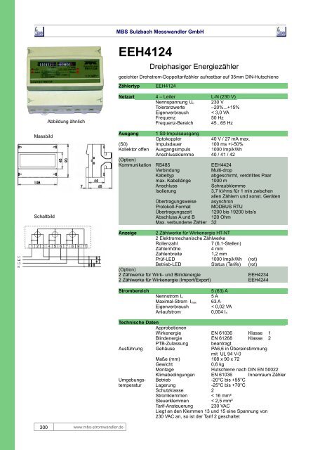 Energiezähler für Industrieanwendungen