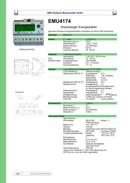 Energiezähler für Industrieanwendungen