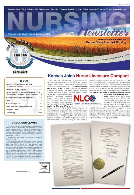 Nursing Newsletter - July 2018