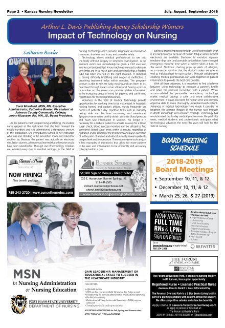 Nursing Newsletter - July 2018