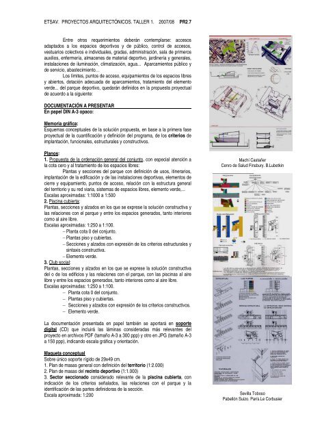 PROYECTOS II 3er CURSO OBJETIVOS DIDÁCTICOS - PoliformaT