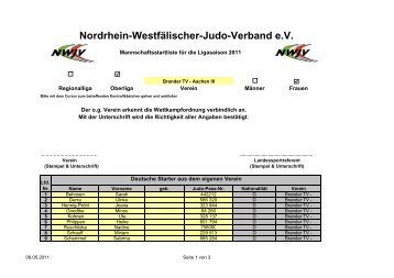 Brander TV III - Nordrhein-Westfälischer Judo-Verband e.V.