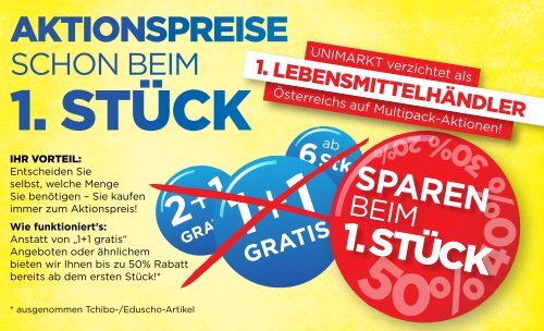 Unimarkt Flugblatt Gutscheinheft 06.06.-19.06.2018