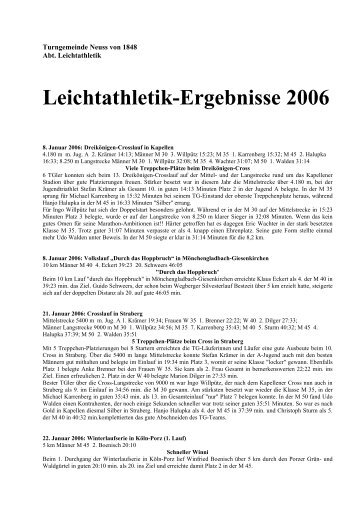 Leichtathletik-Ergebnisse 2006 - hapehei.de