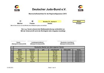 Brander TV II - Nordrhein-Westfälischer Judo-Verband e.V.