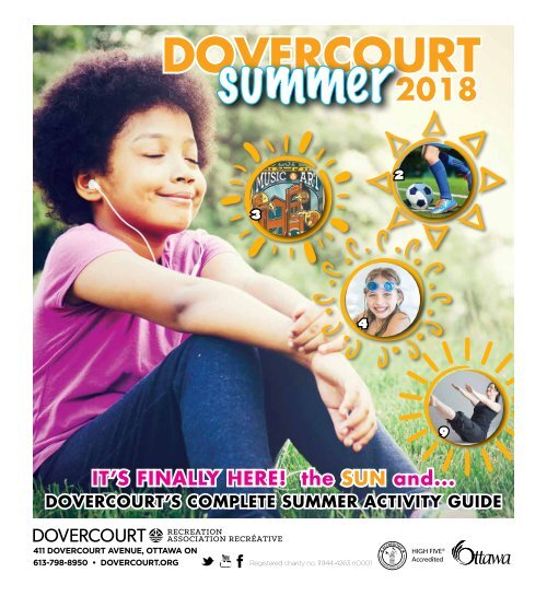 Dovercourt Summer 2018 program guide