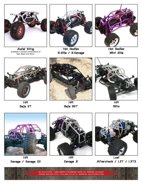 Axial Sting Hot Bodies E-Zilla / E-Savage Hot Bodies Mini Zilla