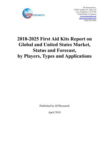 QYResearch - First Aid Kits Report