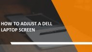 How to Adjust a Dell Laptop Screen?