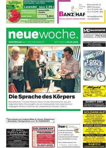 23.05.2018 Neue Woche